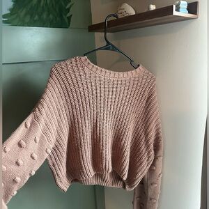 Moon & Madison Blush Textured Sweater